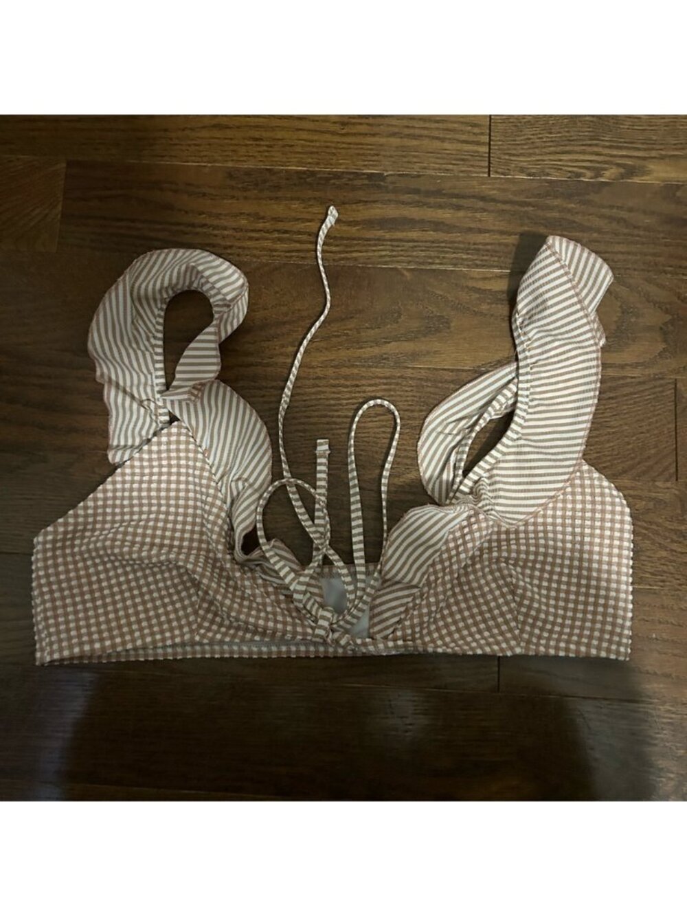 Aerie Checkered Bathing Suit Top